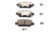 ASHIKA 51-04-411 Brake Pad Set, disc brake